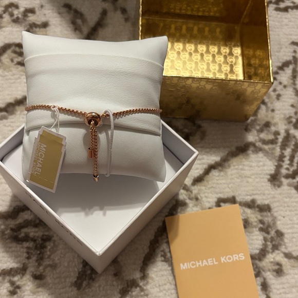 Michael Kors Rose Gold Logo Bracelet - Picture 5 of 9
